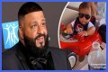 DJ Khaled's Son Aalam Rides Red Toy Car with Stylish Sunglasses on in a Cute Photo