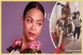 Fans Slam Zoe Saldana's Husband for Dressing like a Woman in Fishnet Tights on His 42nd B-Day